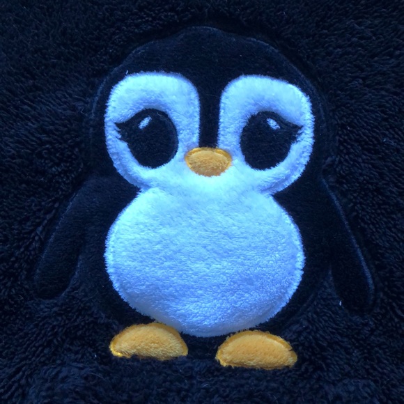 Kids Fluffy Penguin Hoodie - Picture 2 of 3